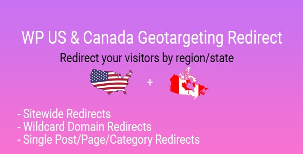 WP US&Canada State Geotargeting Redirect 访客位置