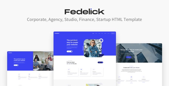 Fedelick - 代理商企业商务网站HTML模板