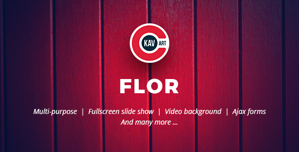 Flor - 响应式多用途网站HTML5模板