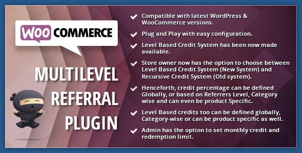 WooCommerce Multilevel Referral Affiliate Plugin - 营销推广转介返利插件