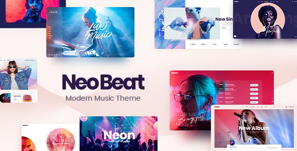 NeoBeat - 可视化音乐网站模板WordPress主题