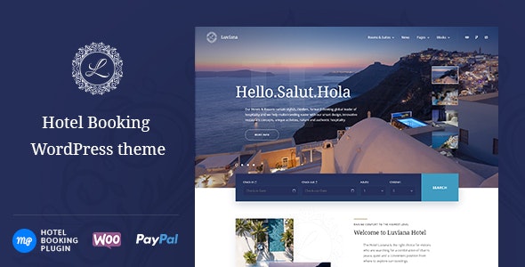  Luviana - Travel Agency Travel Blog Hotel Booking WordPress Template