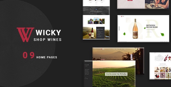 Wicky – 多用途酒庄红酒网站WooCommerce电商模板
