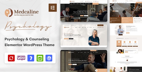 Medcaline - 心理学心理咨询网站WordPress主题