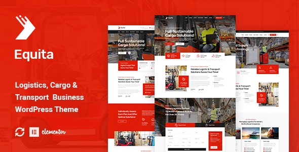  Equita - WordPress template of logistics freight express storage website