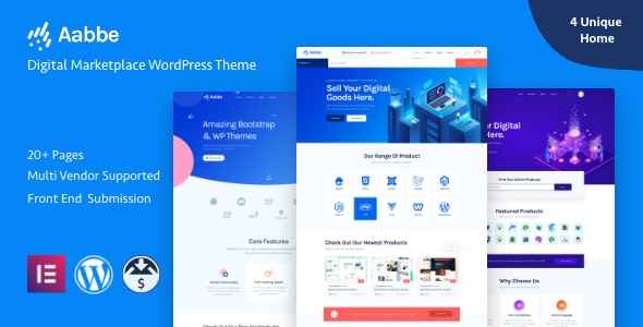 Aabbe - Digital Marketplace WordPress Theme