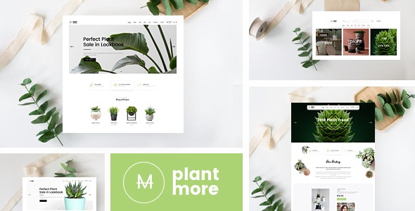 Plantmore - 有机绿植花卉商店网站Prestashop主题