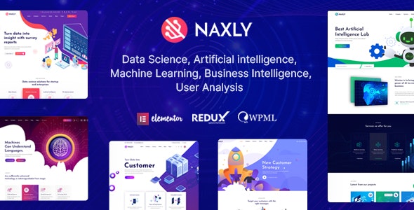 Naxly - 科学数据分析大数据网站WordPress主题