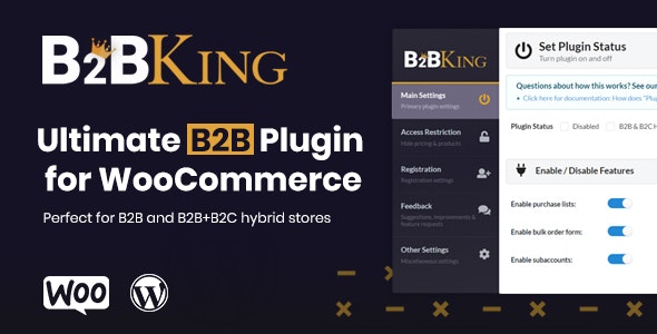 B2BKing - 终极批发B2B多商家WooCommerce插件