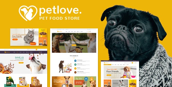 Petlove - 响应式宠物用品商店Prestashop模板