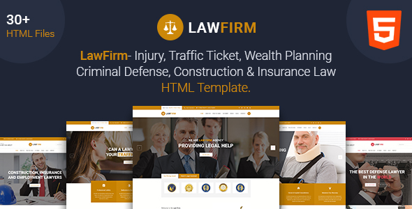 Law Firm - 律师事务所金融保险行业html5模板