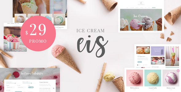 Eis - 甜品奶茶冰淇淋店WordPress主题
