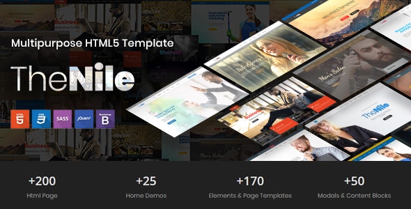 TheNile - 多用途企业网站HTML5模板