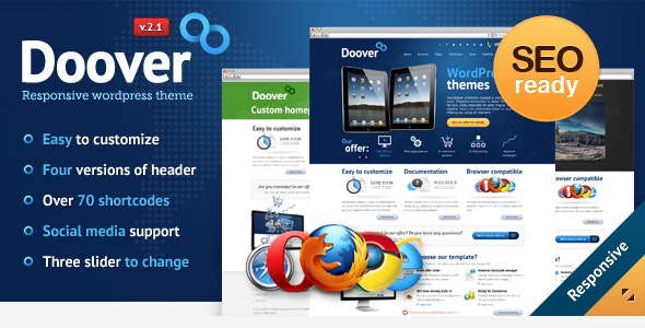 Doover - 响应式多用途网站WordPress模板
