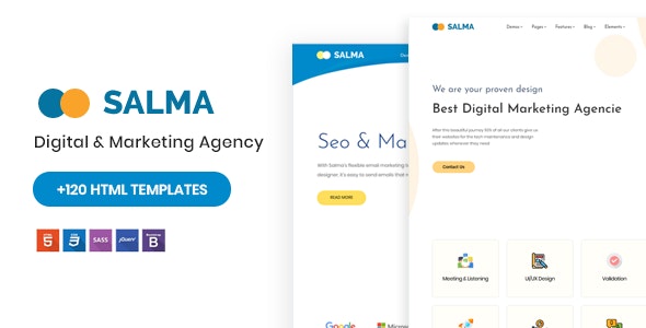 Salma - SEO 营销推广网站HTML模板