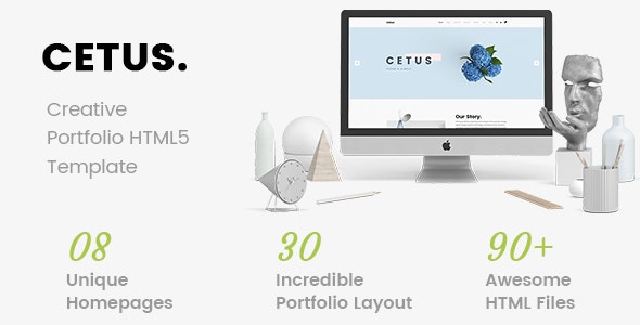 CETUS - 广告素材数字作品商店HTML5模板