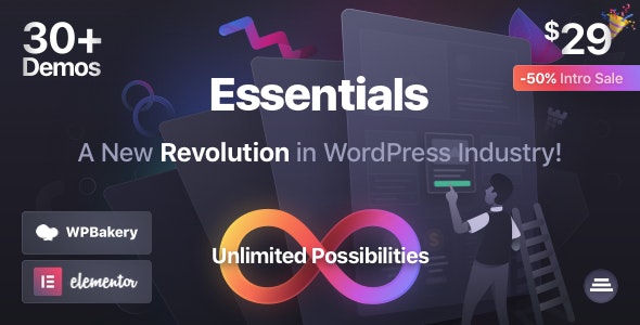 Essentials - 多用途企业网站模板WordPress主题