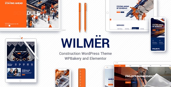 Wilmër - 建筑工程装修安装公司网站WordPress主题