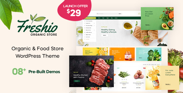 Freshio - Organic & Food Store WordPress Theme