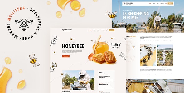 Mellifera - 养蜂蜂蜜商店网站WordPress主题