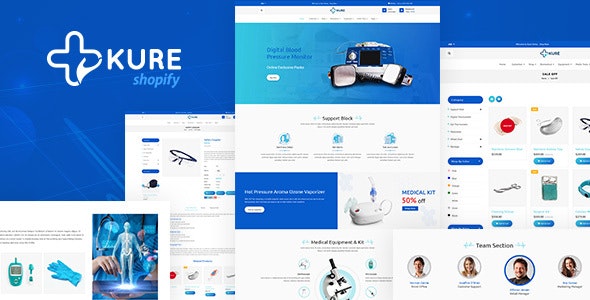 Kure - 医疗器械设备在线商店Shopify主题