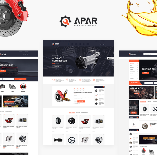 Apar - Auto Parts WordPress Shop Theme