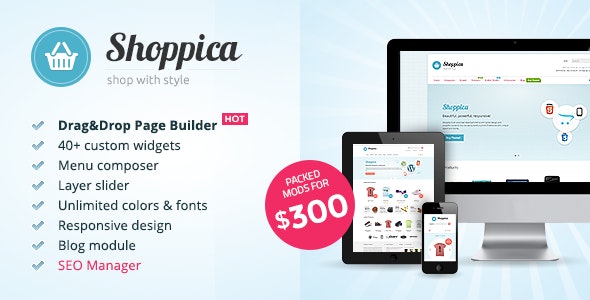 Shoppica – 高级在线商店网站模板OpenCart主题