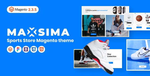 Maxsima - 体育用品运动装备商店Magento 2主题