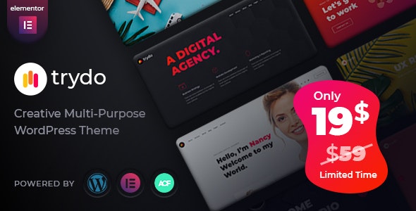 Trydo - Creative Agency & Portfolio WordPress Theme