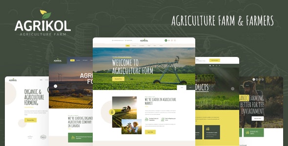 Agrikol - 农业农场养殖农副产品HTML模板