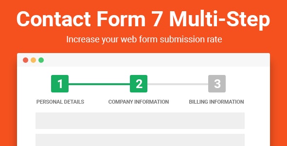 Multi Step for Contact Form 7 Pro 联系表单7多步骤扩展插件