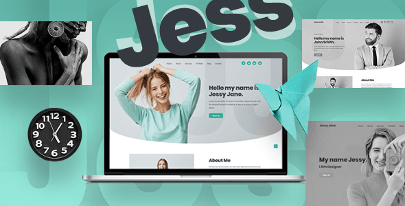 Jess - Bootstrap 4 响应式专业个人作品展示HTML5模板