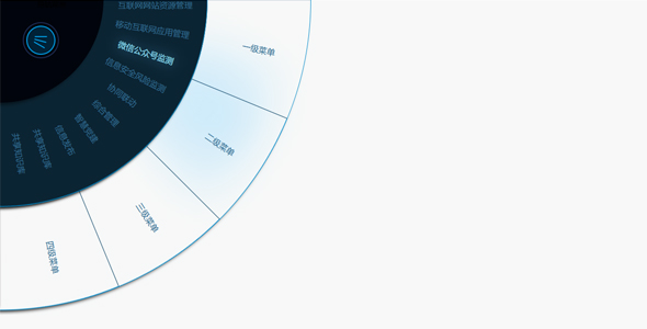 基于 JavaScript 扇形旋转菜单UI特效代码