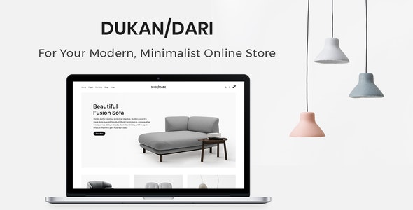 Dukandari - 现代极简主义电子商务网站WordPress主题