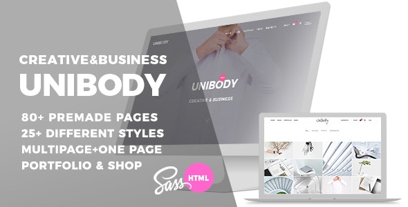 Unibody - 多用途个人作品展示网站HTML5模板
