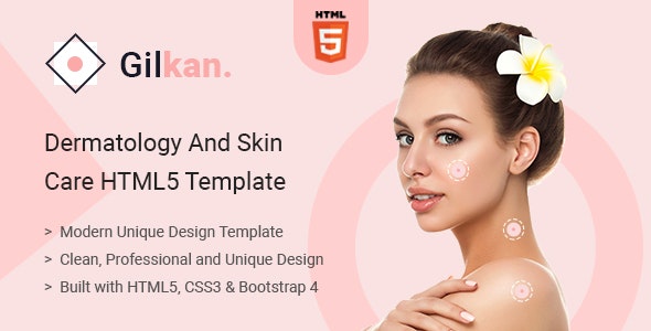 Gilkan - 美容医学管理皮肤护理HTML5模板