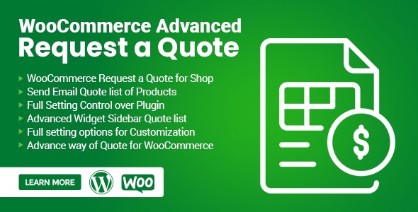 WooCommerce Advanced Request a Quote - 高级询价客户询盘插件