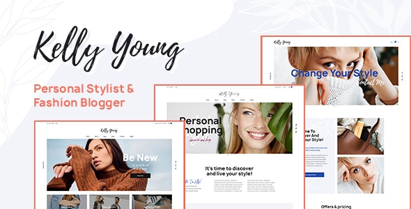  Kelly Young - Personal Stylist Beauty and Hairdressing WordPress Theme