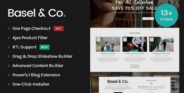 Basel - 轻量级功能强大电商网站Opencart主题