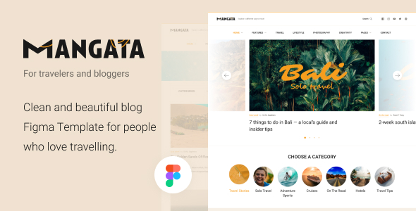 Mangata - 旅行者博客旅行日志网站模板