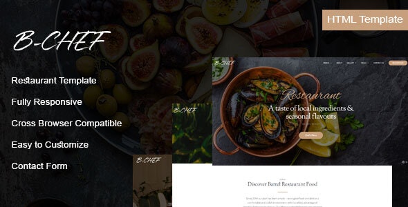 B-Chef - 响应式美食餐厅网站HTML模板