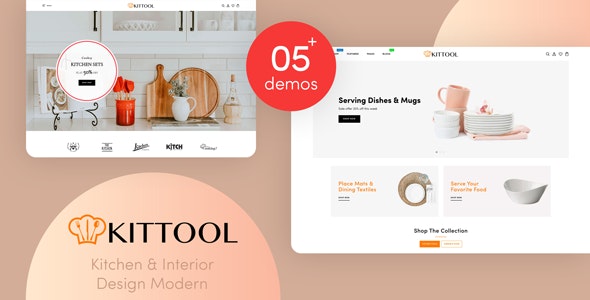 KitTool - 现代厨房室内设计网站Shopify主题