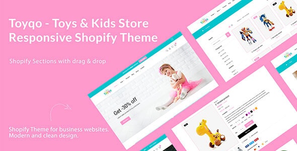 Toyqo - 响应式儿童玩具商店购物Shopify主题