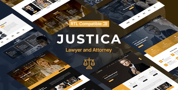 Justica - 律师事务所法律咨询网站HTML5模板