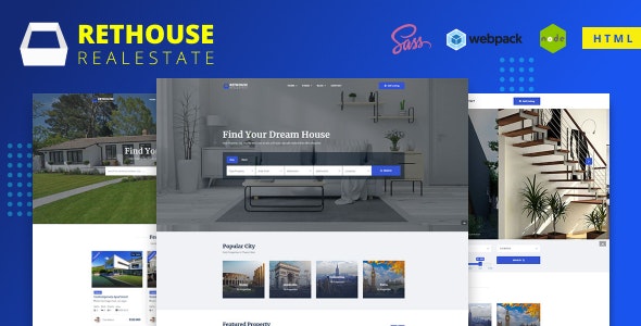 Rethouse - 房地产租赁中介网站HTML模板