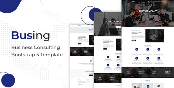 Busing - 企业商务业务咨询 Bootstrap 5 模板