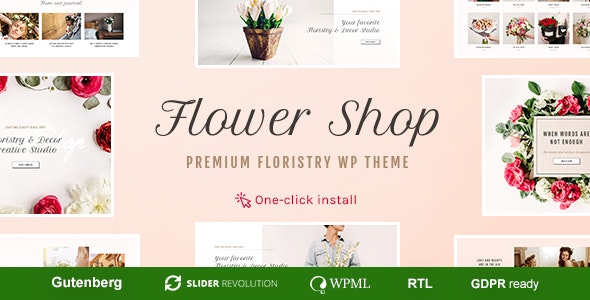 Flower Shop - 花店绿植精品饰品商店WordPress主题