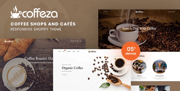Coffeza - 响应式咖啡店咖啡厅网站Shoppify主题
