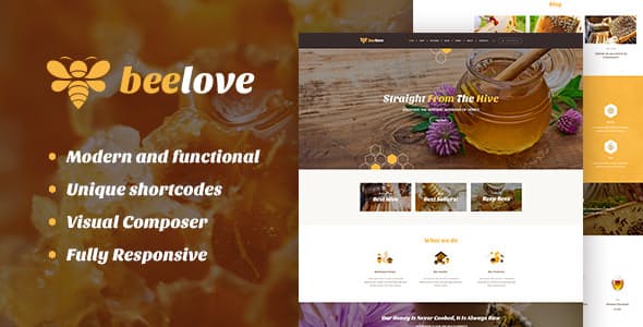 Beelove - Honey Production and Sweets Online Store WordPress Theme