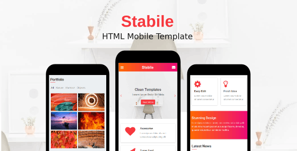 Stabile - 超级简约移动手机版HTML模板